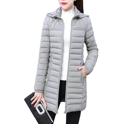 Veste bouffante pour femmes manteau en duvet chaud d hiver de couleur unie DGKaxiyaHM