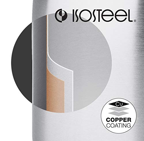 Isosteel Vakuum-Isolierflasche 0, 75 L Duo 9900D Top 0 75 Litre Stainless Steel Vacuum Flask – Silver, 8.2 x 7.7 x 30.4 cm, Silber - Thumbnail 6