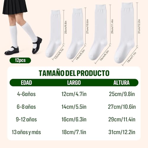 La Mejor Lista de Calcetines hasta la rodilla para Niña disponible en línea. 20 Imagen adicional
