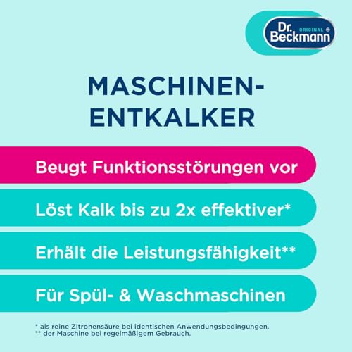 Dr. Beckmann Maschinen Entkalker | Wasch- & Spülmaschine | 2x50 g – Ansicht 3