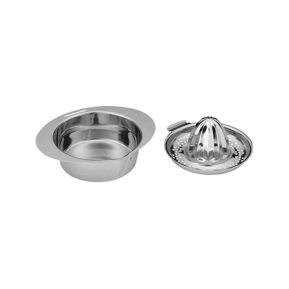 WMF Gourmet Zitronenpresse Edelstahl 13cm, Zitruspresse manuell, Saftpresse, Limettenpresse, Cromargan Edelstahl mattiert, für Zitronen, Limetten, Apfelsinnen, Orange, Grapfruit