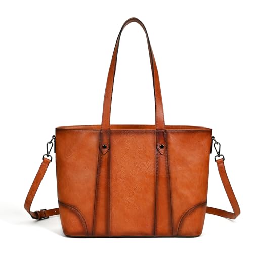 Image of Women's Leather Tote Office Shoulder Bags Mommy Bags Handbags and Crossbody Bags