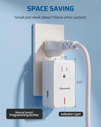 Image of DEWENWILS Remote Control Outlet Switch, 100 Feet Range, No Wiring Needed