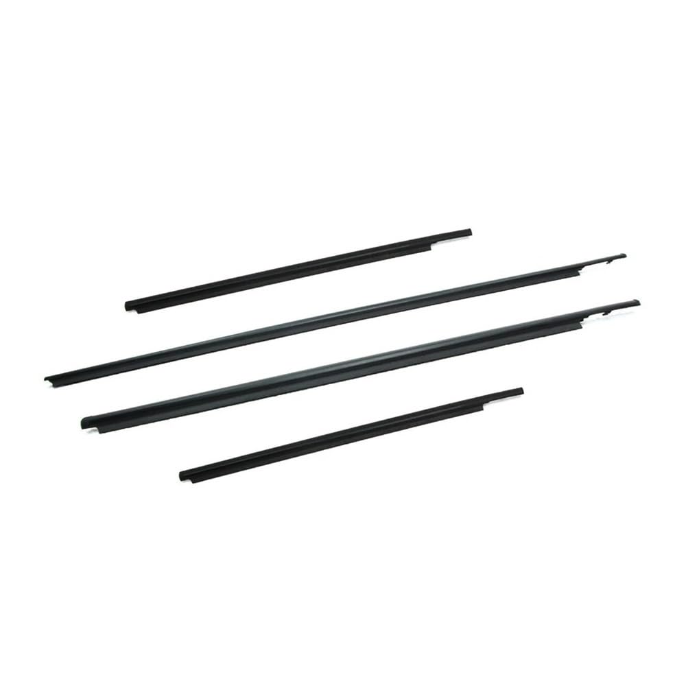 Car Seal Strip 4Pcs Outer Window Weatherstrips Seals for Toyota for Vios 2008-2013 Side Door Moulding Black Rubber Belt 68160-0D090 68210-0D090