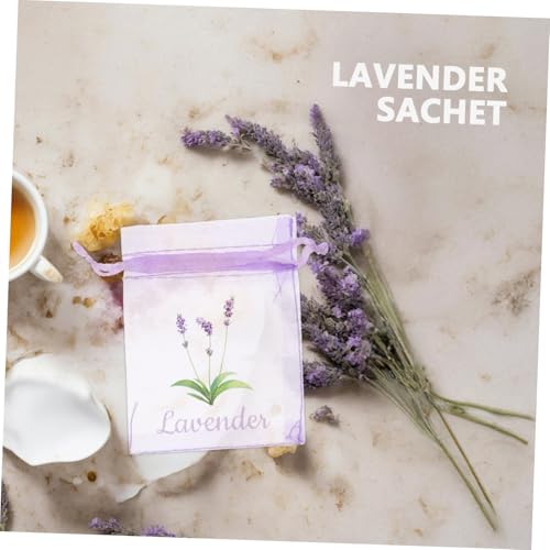 SOLUSTRE 20 unidades bolsas de saquito con cordón violetas miniatura 4