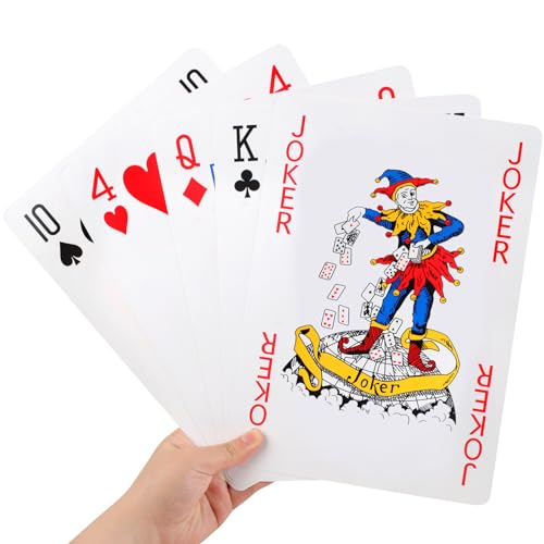 Baraja de Póker Jumbo Extra Grande 8 x 11 Pulgadas
