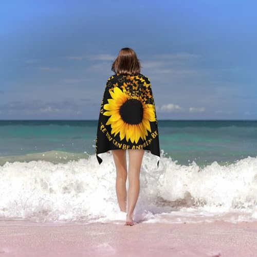Serviette de bain microfibre papillon 81x132 cm - 7