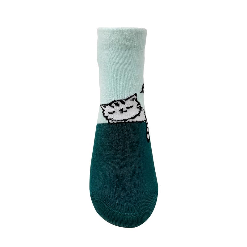 Image of Mint & Oak Low Cut Ankle Women Socks, Christmas Gift Quirky Socks For Friends, Cute Funky Socks, Christmas Secret Santa Gifts For Women