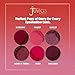 Juvia's Place Palette The Berries - Mauves, Deep Pinks, & Perfect Berry Hues, Professional Eye Makeup, Pigmented Palette for Eye Color & Shine, Pressed, Shades of 6