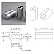 30 Stück Aluminium Crimpschlaufe Vorgeformte Aluminium Presshülsen Pressklemmen Drahtseil Würgeklemmen für Gummiseil Planenseil und 6mm Expanderseil(Doppelhülsen)