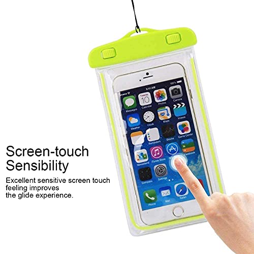 Image of Nylon Mobile Cover Waterproof Pouch Mobile Cases Transparent Phone Case Underwater Cover Sealed Cellphone Pouch for All Mobiles up to 6.5 inches