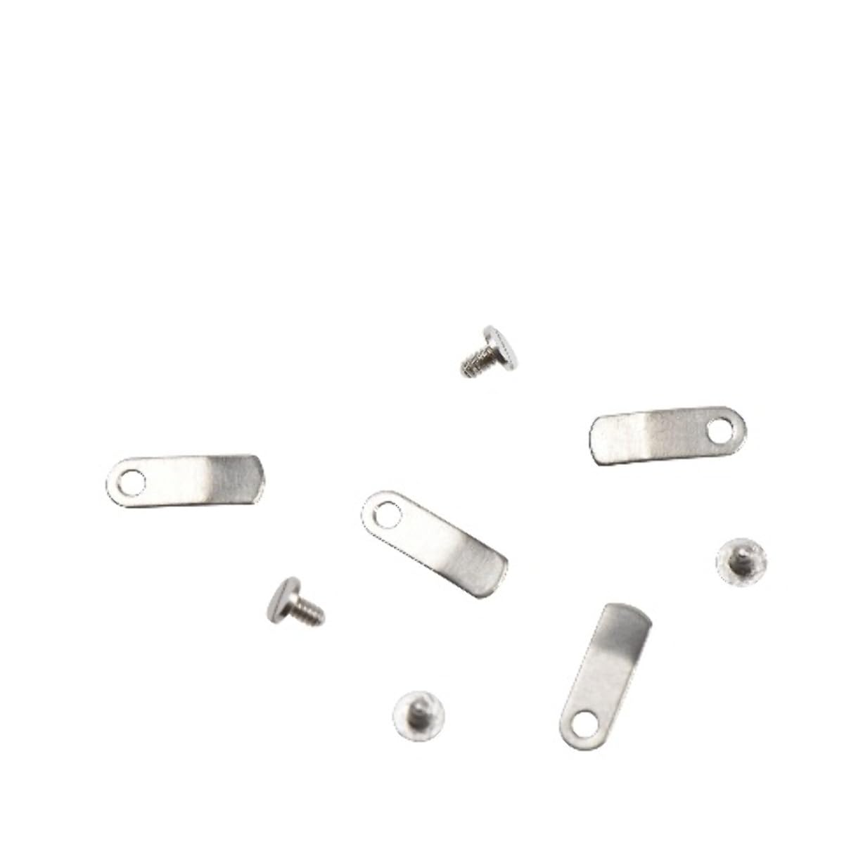 Ewatchparts 4 Screw & 4 Clamps Compatible With Unitas ETA 6497-6498 Movement Stainless Steel