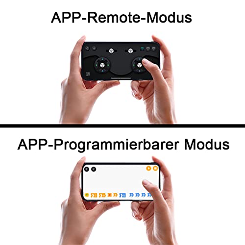 Technik Power Motoren Set, 4 Motoren, Wiederaufladbarer Rocker Fernbedienung und Batteriebox, APP-Steuerung… – Bild 3