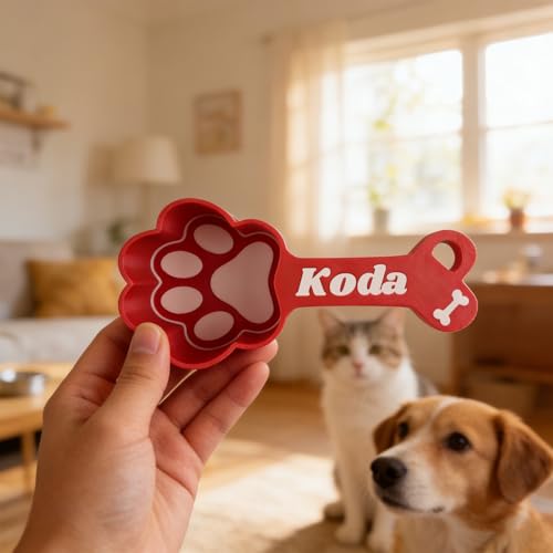 Cuchara medidora personalizada para alimento de perros miniatura 7