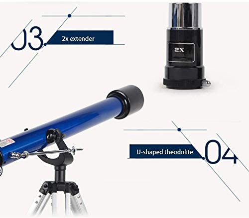 SEESEE.U Astronomisches Teleskop, 60 mm Kaliber 800 mm Brennweite, Kinder Grundschule Anfänger Teleskop, tragbares… – Bild 7