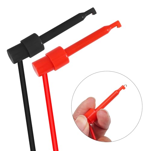 Image of DIANN 2pcs Banana Plug to Test Hook Clips Test Lead Cable Line Wire 4mm Banana Plug for Multi-Meter Electrical Test Jumper Wire 1m /3.3ft Electrical Connector