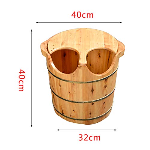 Barril de baño de pies de madera tipo W miniatura 2