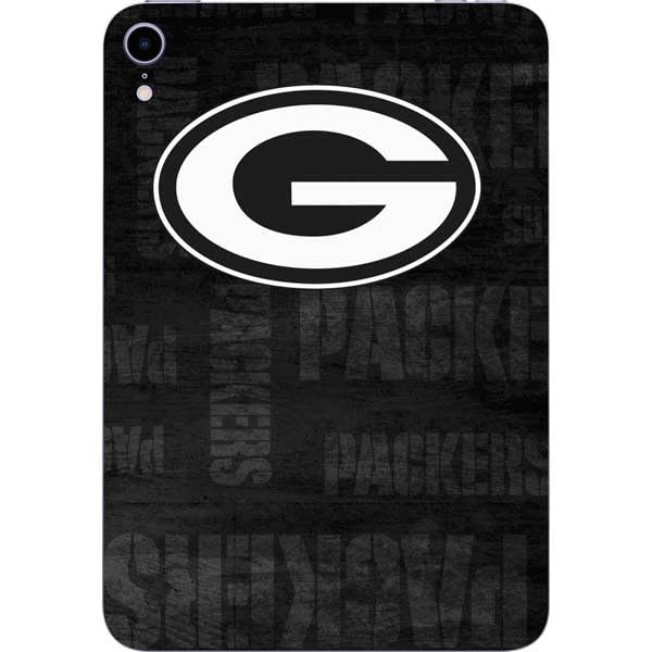 Skinit Decal Tablet Skin Compatible with iPad Mini (2021) - Officially Licensed NFL Green Bay Packers Black & White Design