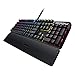 Produktbild ASUS TUF Gaming K3 Mechanische RGB-Tastatur mit N-Key Rollover (USB 2.0 Durchgang, Aluminiumlegierung, Handgelenkauflage, acht programmierbare Makro-Tasten und Aura Sync), grau, One Size