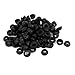 Aexit 100pcs 10mm Washers Inner Dia 8mm Thickness Black Rubber Valve Sealing O Rings Washer Flat Washers Seal kets