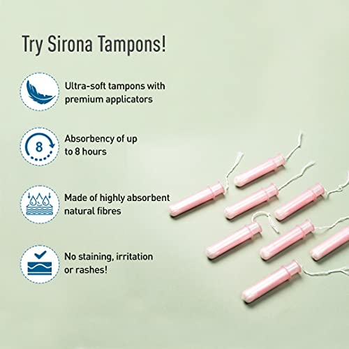 Sirona Mix Flow Tampons with Applicator - 8 Pieces | For Regular Flow and Heavy Flow | Made in Europe | Ultra Soft & Comfortable | Highly Absorbent | BPA Free | FDA Approved - Image 5