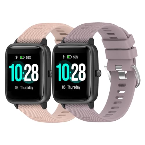 Garmcool 2 Pack 18mm Watch Strap Compatible for Garmin Venu 2S/Venu 3S/Vivoactive 4S/Forerunner 255S/Vivomove 3S
