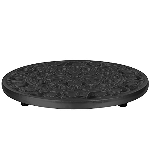 Trademark Innovations TRIV-MTL-BL-3PK Set Of 3 Decorative Cast Iron Metal Trivets thumb #2
