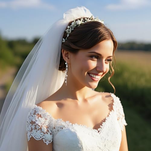 SLUYNZ 925 Sterling Silver Sparkling CZ Droplet Dangle Earrings for Women Teens Elegant Wedding Dangling Earrings Threader Tassel2