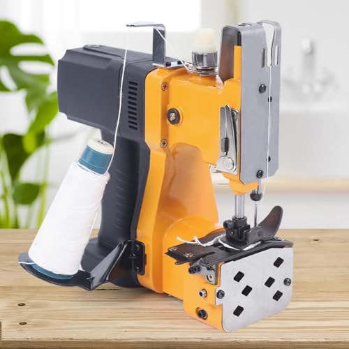 Handheld Electric Sewing Machine, 36V Portable Wireless Industrial mini Sewing Machine Single Line Dynamic Sewing Machine w/Lithium Battery Charger for Woven Bags, Courier Bags, Storage Bag, Fabric