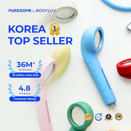 BODYLUV-Puresome-Shower-Head-Ver1-Handheld-Hard-Water-Softener-Strong-Water-Pressure-Water-Saving-Vitamin-Filter-For-Bathroom-Shower-Head-ONLY-Vita-Milk-Filter-NOT-INCLUDED-Vintage-Green