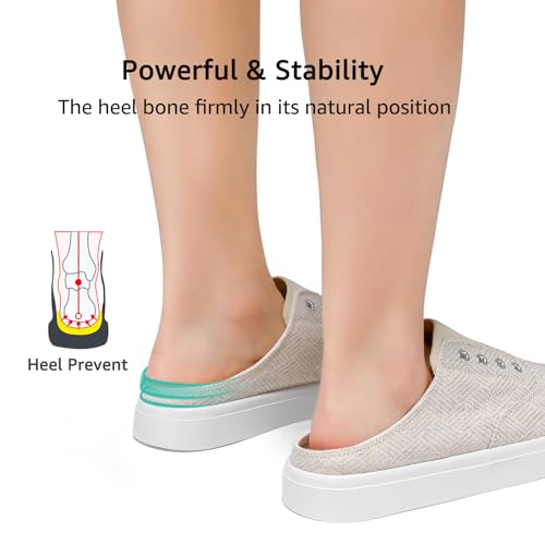 STQ Slip On Orthopedic Wide Shoes丨Lightweight Women Backless Casual Plantar Fasciitis Relief Mule Sneakers4