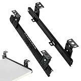 Photo Gallery guide per cassetti pesanti per tastiera ad alta resistenza - binari per cassetti scorrevoli in ferro nero da 35,9 cm con viti di montaggio Photo Gallery guide per cassetti pesanti per tastiera ad alta resistenza - binari per cassetti scorrevoli in ferro nero da 35,9 cm con viti di montaggio