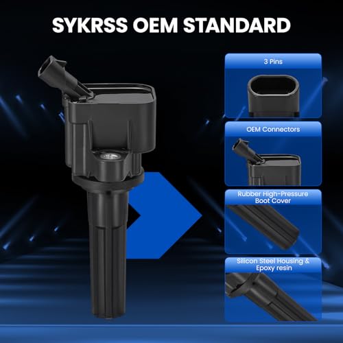 Image of 5-Pack UF497 Ignition Coils Compatible with Chevy GMC Hummer 2007 2008 2009 2010 2011 2012 Colorado, 2007-2012 Canyon, 2007-2010 H3, 2009-2010 H3T, 2.9L 3.7L 4.2L - Replaces 12629472 H6T15271ZC