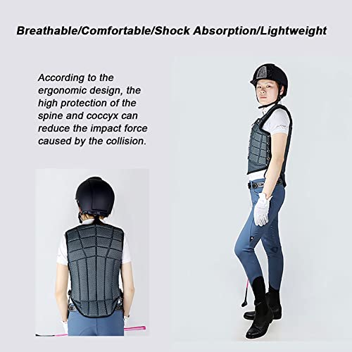 ZORCK Equestrian Vest, Horse Riding Vest, Safety Equestrian Horse Riding Training Vest Protective Body Protector Gear Waistcoat for Adult Men Women Kids Children - Image 4
