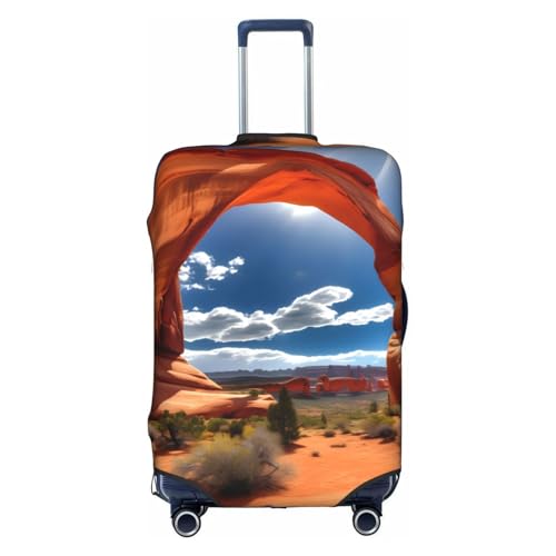 Yanyu Arches National Park-standard Print Universal Suitcase Cover Elastic Washable Travel Luggage Protector Adult Luggage