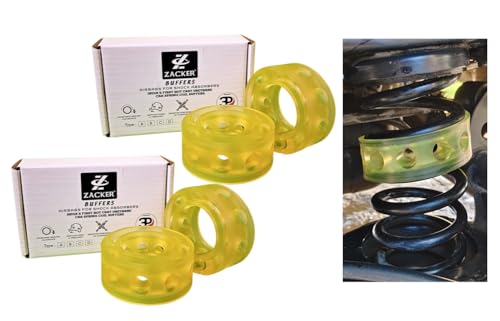 Image of Zacker Core Coil Spring Buffer for Maruti Suzuki Brezza (2022 & After) (Front & Rear, 4 Pcs) - Thermoset PU Suspension Buffer for Enhanced Ride Comfort, Ground Clearance & Stability