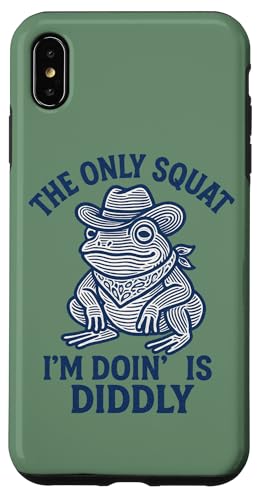 私がやっている唯一のスクワットはDiddly Cowboy Frog スマホケース iPhone XS Max 用