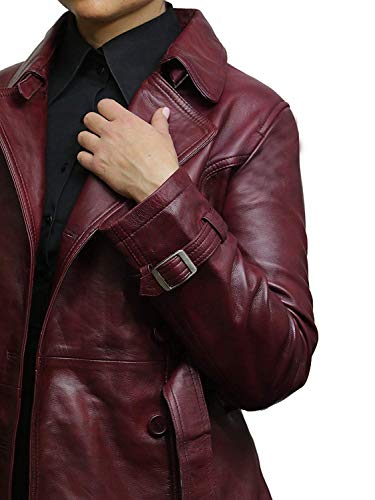 BRANDSLOCK Womens Genuine Leather Biker Jacket Coat3