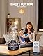 UBEGOOD Aroma Diffuser, 400ml Diffuser Luftbefeuchter, Aroma Essential Oil Diffuserr mit 7 Farben LED Duftöl Diffusers Ätherische Öle Luftbefeuchter Ultraschall für Zuhause, Büro, SPA, Yoga(Schwarz)