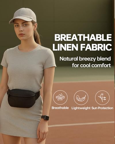 Image of Zylioo Oversize XXL Linen Baseball Cap,Extra Large Breathable Dad Hat,Soft Crown Golf Cap for Big Heads 23 inch-25.5 inch