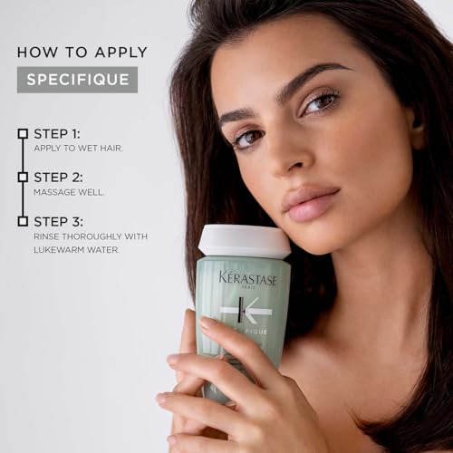 Image of Kerastase Specifique Divalent Balancing Shampoo 250ml | Clarifying Shampoo for Oily Scalp & Dry Hair Lengths | Enriched with Amino Acid and Vitamin B6