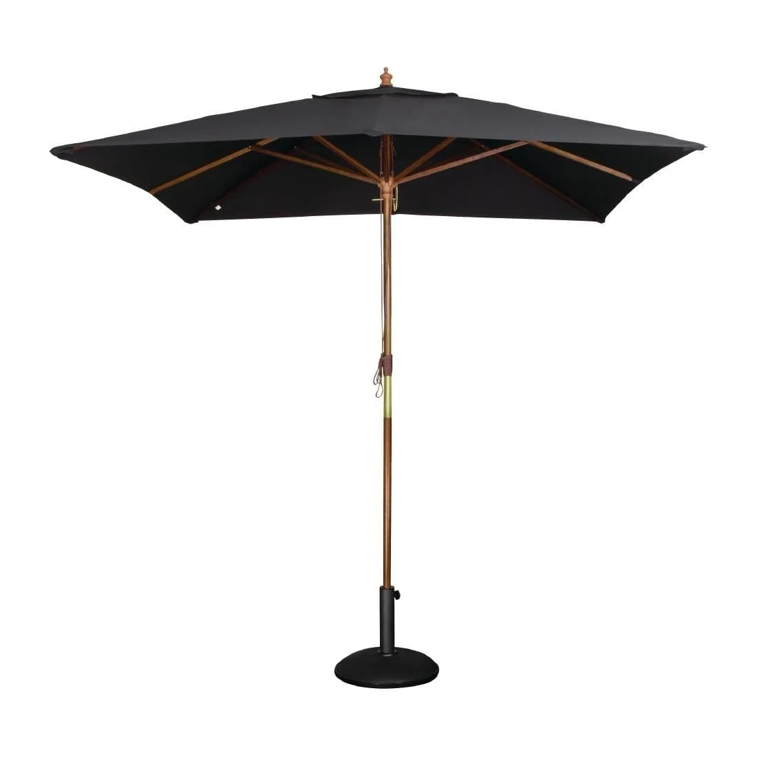 Garden Mile Black 1.7M Garden Parasol Outdoor Tilt Garden Umbrella Canopy Patio Sun Shade Sun Umbrella For Garden Large Garden Parasol Uv Garden Shade Outdoor Umbrella Garden