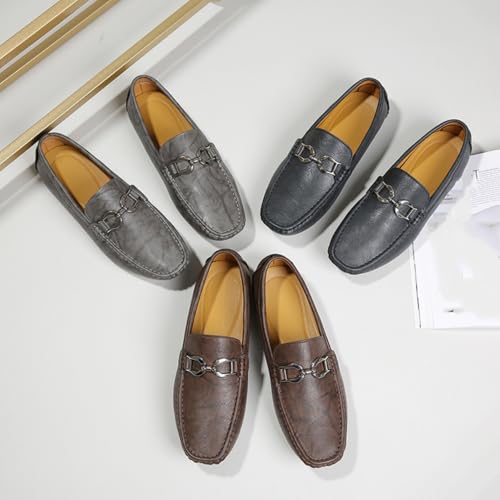 Men's Classic Penny Slip - On Loafer, Made of Cowhide Leather, with Soft Sole. Loafer for Men, Comfortable Men's Business Casual, Driving and Boat Shoes3