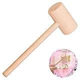 Wooden Mallet for Chocolate, Mini Wooden Hammer Multi-Purpose for Kids Toys Crab Lobster Mallets