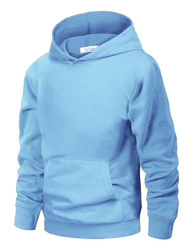 Image of Arshiner Unisex Kids Soft Pullover Hooded Sweatshirt with Pocket Basic Hoodies Sportswear Age 4-13 Years