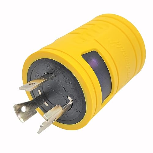 Parkworld 884999 Generator Adapter 3-Prong 20 AMP Locking L5-20P Plug to 4-Prong 20 AMP Locking L14-20R Receptacle (Two hots bridged) - Thumbnail 2