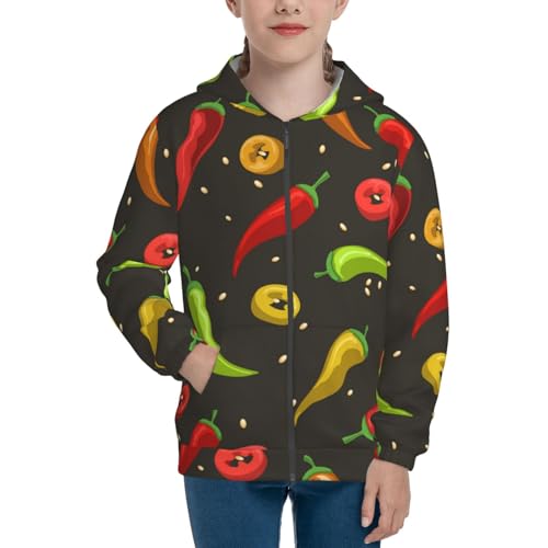 Chili2 Kid Hoodies Boys Zip Up Sweatshirts Girls Pullover with Pocket3