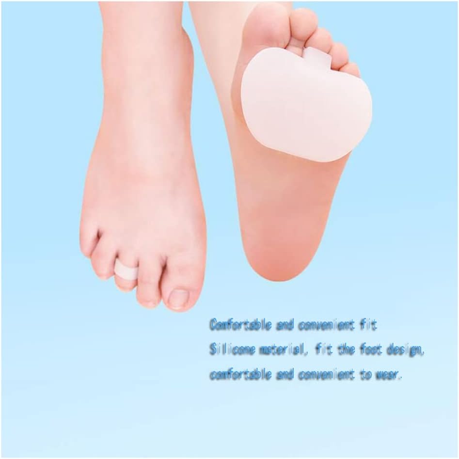 DEAVER Shaped Forefoot Pad Silicone Non-Slip Anti,Toe Splitter High Heels Front Half,Minimally Invasive Gel Hallux Valgus Straightener –Foot Pain Relief