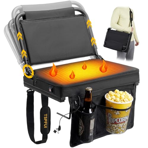 Front Seat Back Pocket Torn - 2013-2015 Mazda CX-5 6 TSPFUI Heated Stadium Seats with Back Support for Bleachers โ Portable 5-Position 90-180ยฐ Folding Bleacher Seat with Cup Holder & Shoulder Strap, Ideal for Sports Events, and Concerts