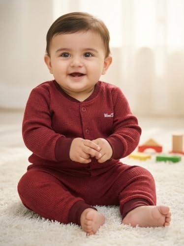 Image of Top and Pyjama Set Thermal for Unisex Baby